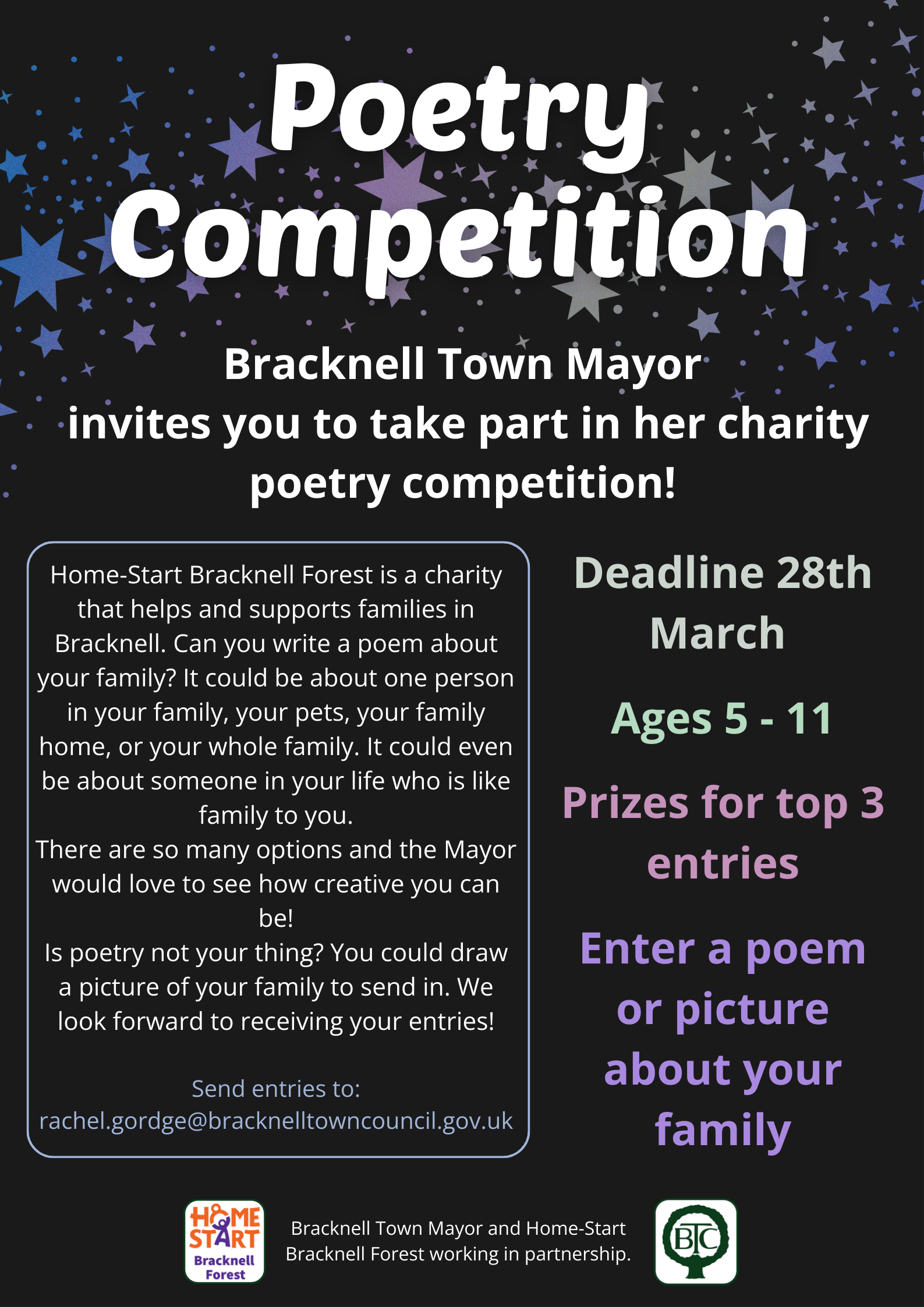 Bracknell Town Council Mayor's poetry competition